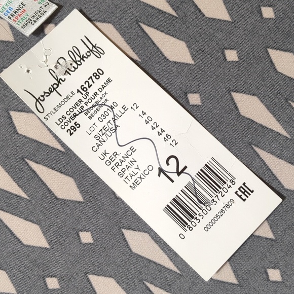 NEW JOSEPH RIBKOFF tunic top in black & Tan Size 12 - Picture 9 of 9